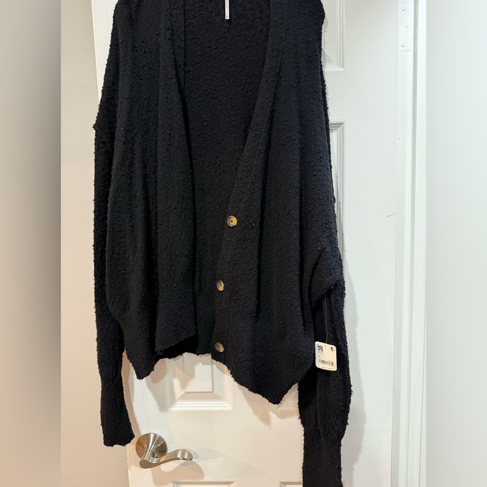 Black free people cardigan new with tags